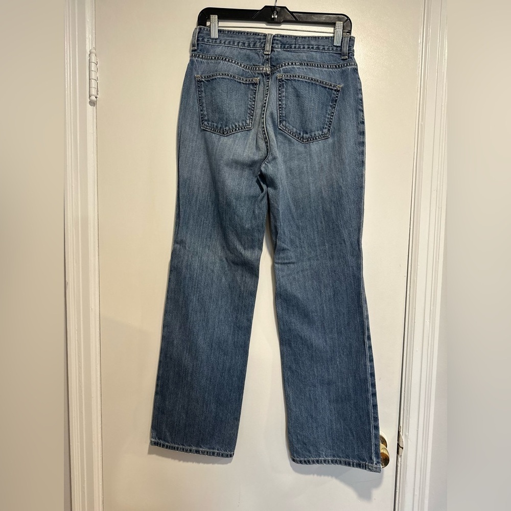 LL Bean Y2K Women Sz: 6 Reg Medium Wash Relaxed Baggy Straight Leg Jeans. - Picture 2 of 11